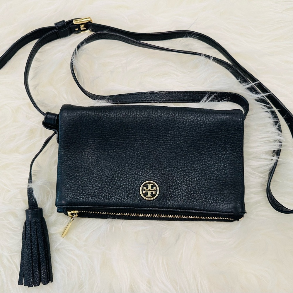 Tory Burch Robinson Pebbled Mini Fold-over Crossbody bag